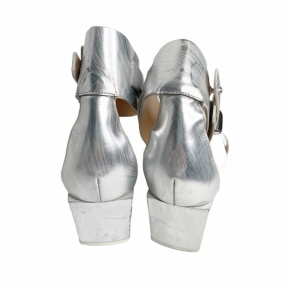 3.1 Phillip Lim “Coco” silver ankle strap sandal - Picture 7 of 7